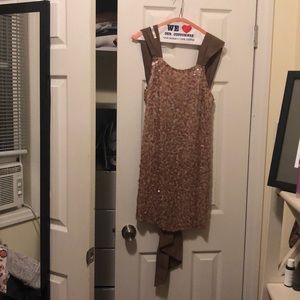 BCBG mauve sparkly dress